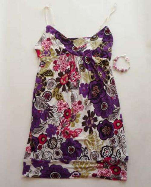 PRETTY FLORAL DRESS/TOP AND STUNNING CHARM BRACELET!!