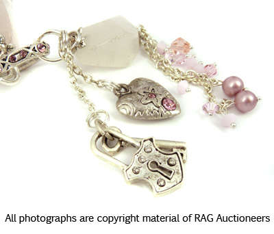 **R700** Lauren Michelle Collection Rose Quartz Necklace