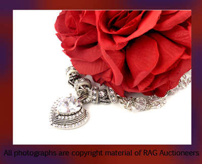 Lauren Michelle Collection Detachable Heart Pendant Necklace