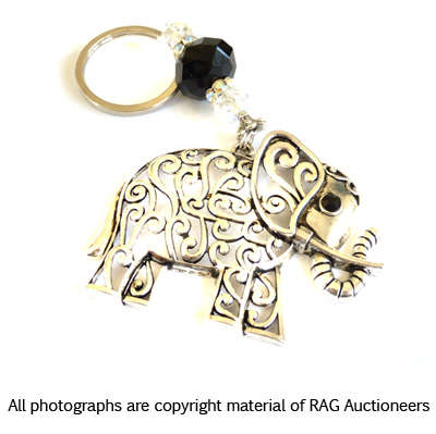 Lauren Michelle Collection Elephant Key Ring