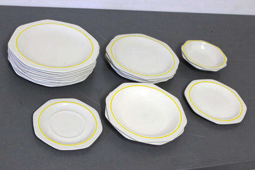 Partial Plate Set (Yellow Stripe)