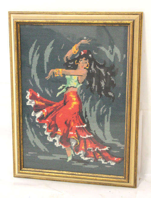Spanish Dancer Framed Tapestry Picture