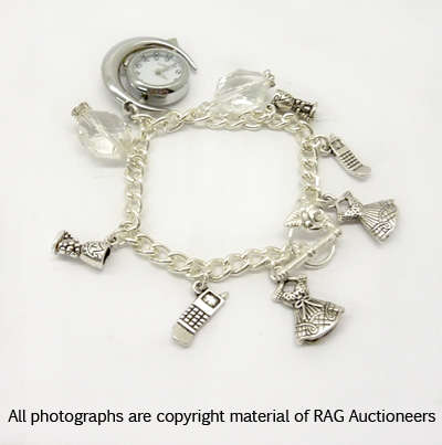 Lauren Michelle Collection Watch Charm Bracelet