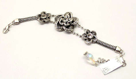 Lauren Michelle Collection Flower Bracelet