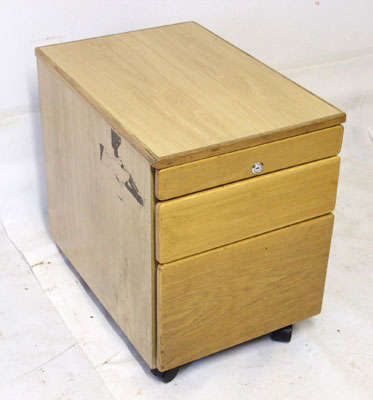 Wooden Credenza On Wheels