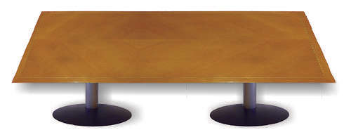 Massive Boardroom Table With Lovely Glossy Smooth Veneer Finish