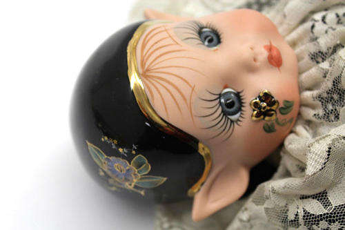 Other Antiques Collectables Collectable Porcelain Flower Pixie Doll in Black by Kay McKee was sold for 55.00 on 14 Aug at 21 31 by Timeless Board Games in Johannesburg ID 106610169