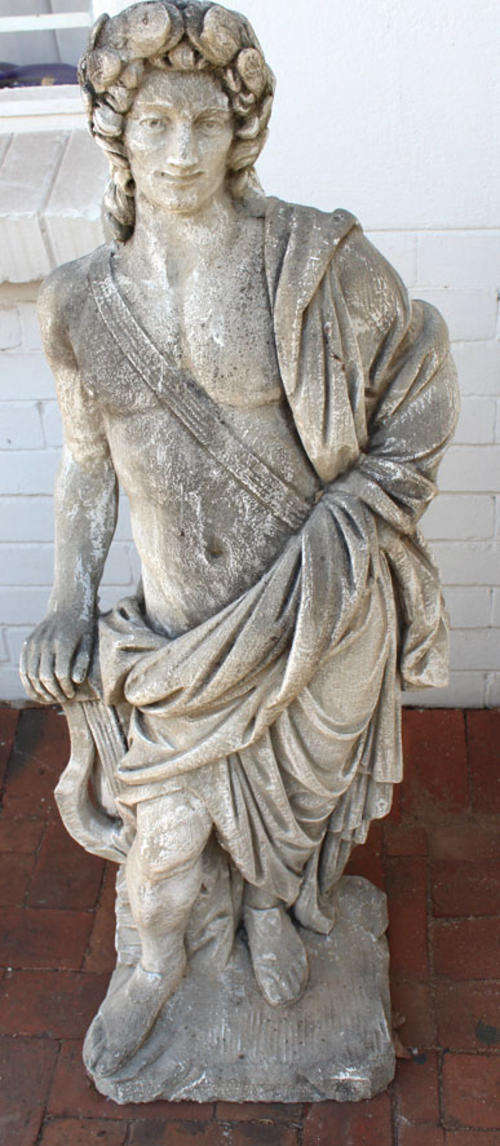 Apollo With Lyre Garden Statue Lovely Detail