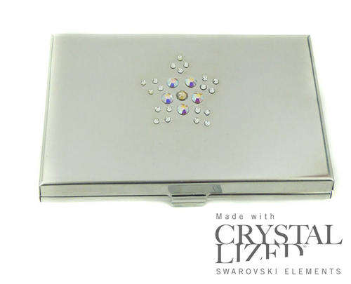 Swarovski Star Diamanted Business Card Holder