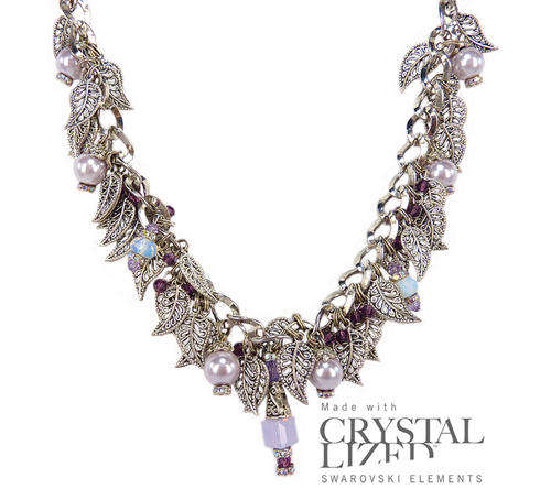 Swarovski Antique Style Leaf Necklace