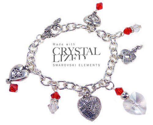 Valentines Swarovski Light Siam Bracelet