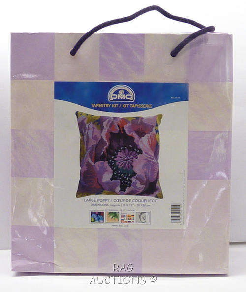 DMC Large Poppy Pillow Tapestry Kit