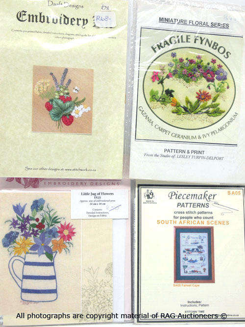 Embroidery Cross Stitch Set Of Four Patterns and Kits