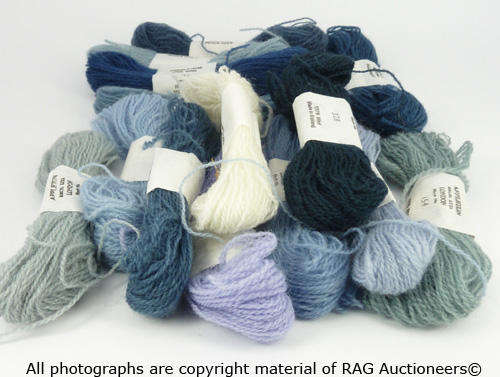 Appleton 100 % Crewel Embroidery Wool Skeins In Shades OF Blue (X14)