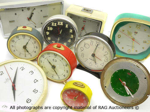 Massive Vintage Alarm Clock Job Lot (10 Clocks) RARE FIND