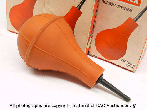 Rubber Syringe Lot X 4