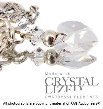 **R200** GENUINE SWAROVSKI Heart Charm Bracelet (CHRITMAS GIFT PROMOTION)