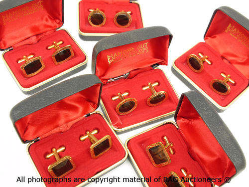 Cufflinks 22CT Gold Plating X 6