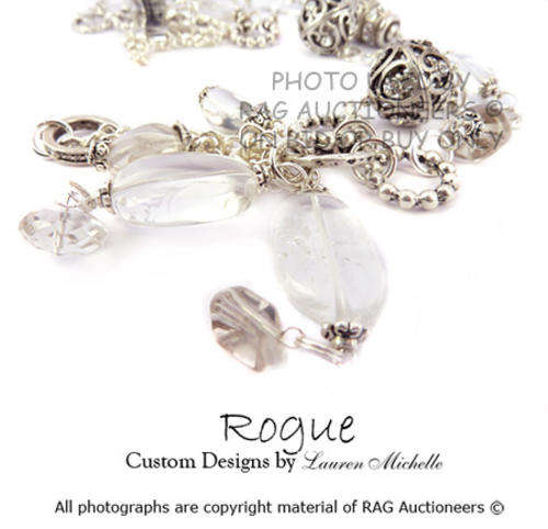**R920** LAUREN MICHELLE Quartz Tassle Necklace (Summer Collection)