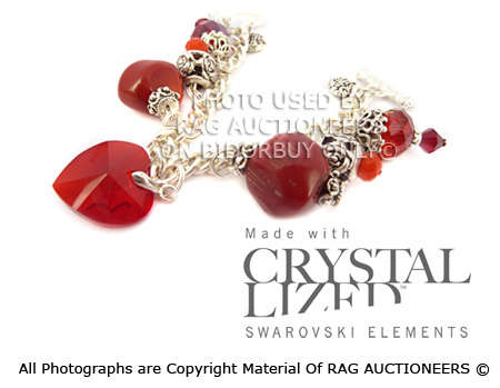 Genuine Swarovski & Coral Stylish Bracelet