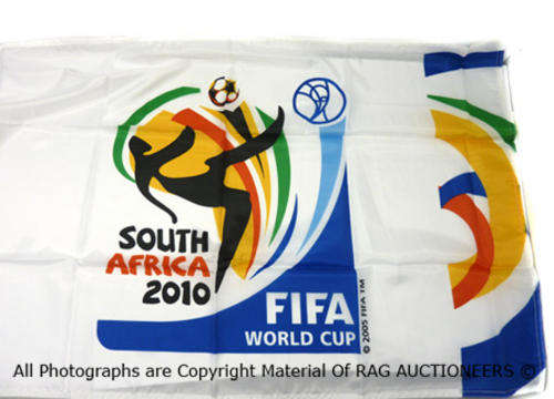 FIFA Memorabilia World Cup Large Flag (White)