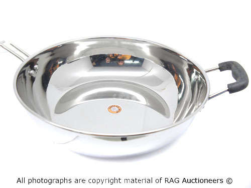 Large Stainless Steel Pan / Wok Job Lot