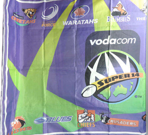 Vodacom Super 14 Memorabilia Flag (GREEN) [3 Up for Grabs!!!]