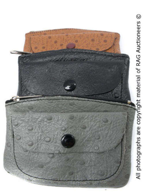 Genuine Leather Ostrich Grain Money/ Makeup Pouches 2 [4 Up for Grabs!!!]
