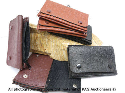 Vintage Keyring Holders and Pouch Set (5 of Each Item)