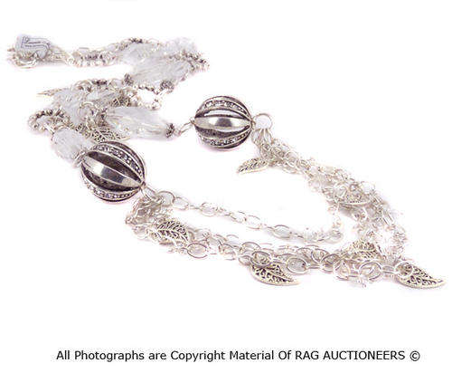 **R900** GENUINE SWAROVSKI Octagon Pendant Tier Necklace (WINTER COLLECTION)