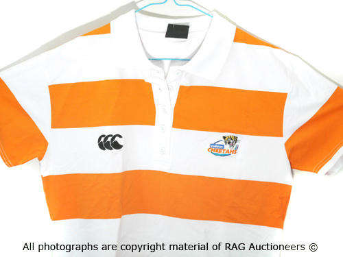 CHEETAHS CANTERBURY SUPPORTER Striped Golfer (Size:38) - Ladies