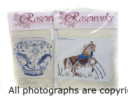 ROSEWORKS Embroidery Kit Lot of 2 (No Threads Included)