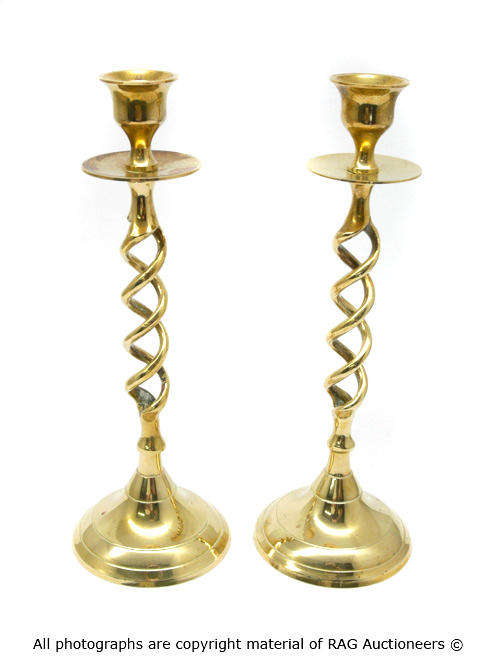 2 Ornate Candle Stick Holders