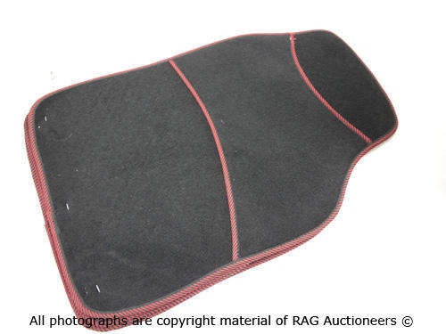 Car Mat Set Standard (Black-Red Rim) [2 up for grabs!!!]