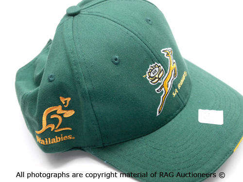 TRI NATIONS RUGBY Peak Cap (Wallabies + All Blacks + Springboks)