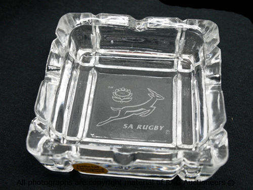 Springbok Square Glass Ashtray