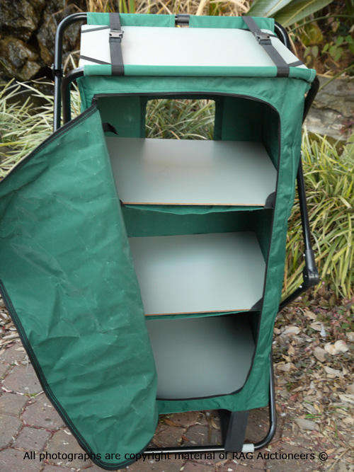 3 Compartment Easy Up Camping Cupboard With Shelf Top (demo model)