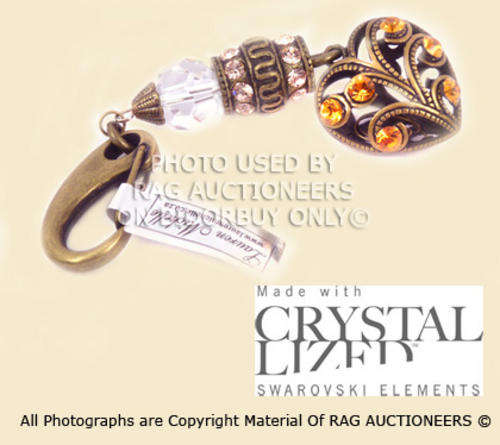 **R350** LAUREN MICHELLE Heart Key Ring