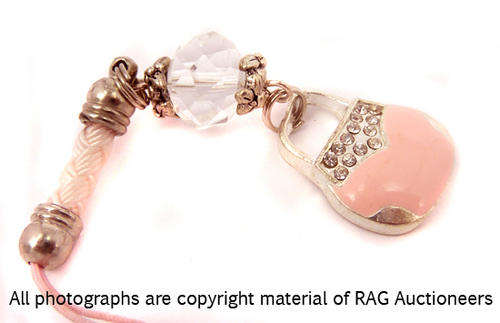 Cut Crystal Cell Phone Charm