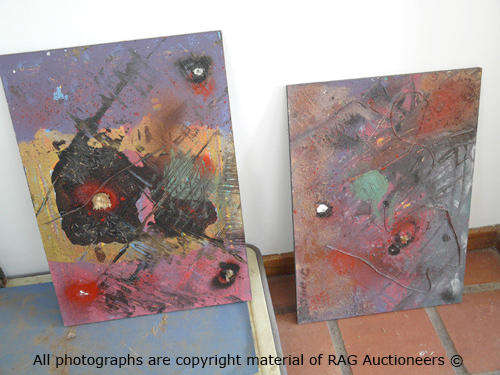 Lot of Pictures / Used Canvas