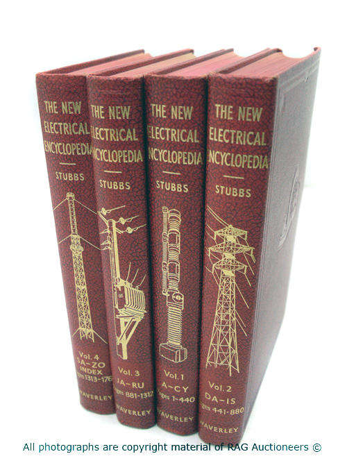 The New Electrical Encyclopedia By Stubbs Volume 1-4 (Pre 1960's)