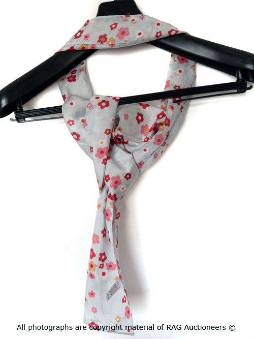 Silk Scarf, Cap and Belt Lot