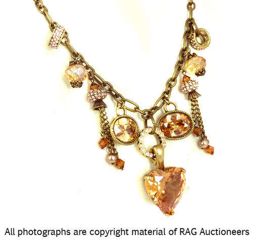 **R740** Lauren Michelle Collection Stunning Heart Pendant Necklace