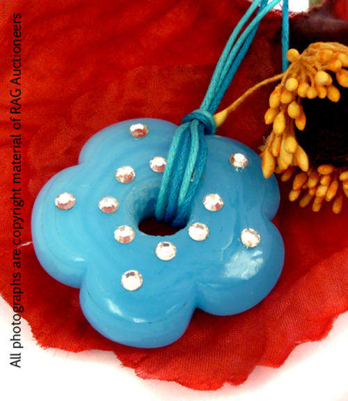 Lauren Michelle Collection Swarovski Diamante Daisy Necklace