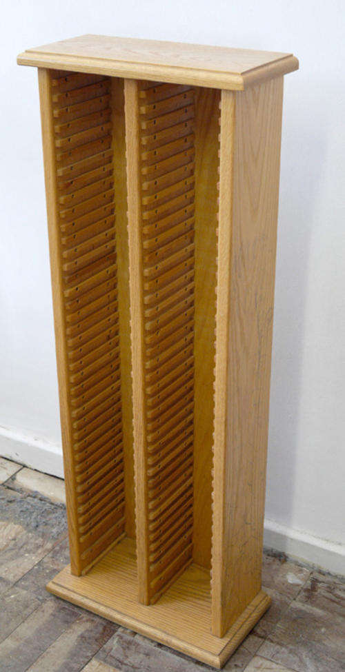 Wooden Standing CD Rack