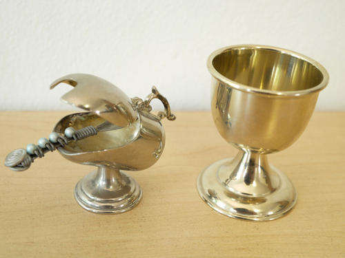 Egg Cup and Salt Holder