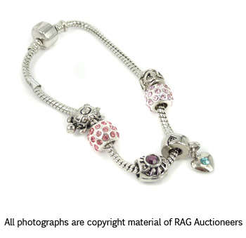 Lauren Michelle Collection Snake Chain Troll Bracelet