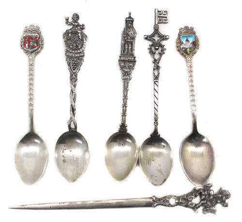 Collectible Spoons and Letter Opener