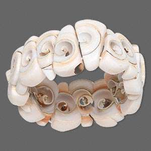 $$ 1/2 PRICE SALE $$ Red-lip shell stretch bracelet,