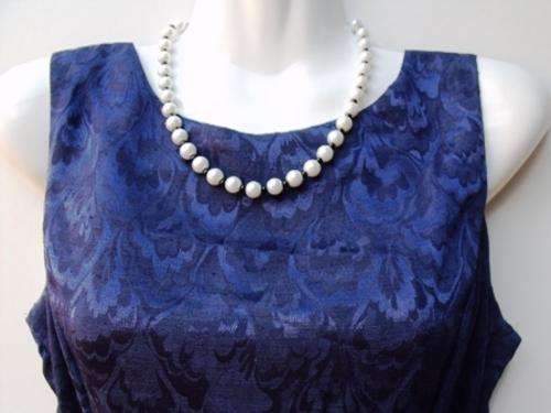 47cm White and Black Pearl Necklace by Cooper and Lombard Jewellry